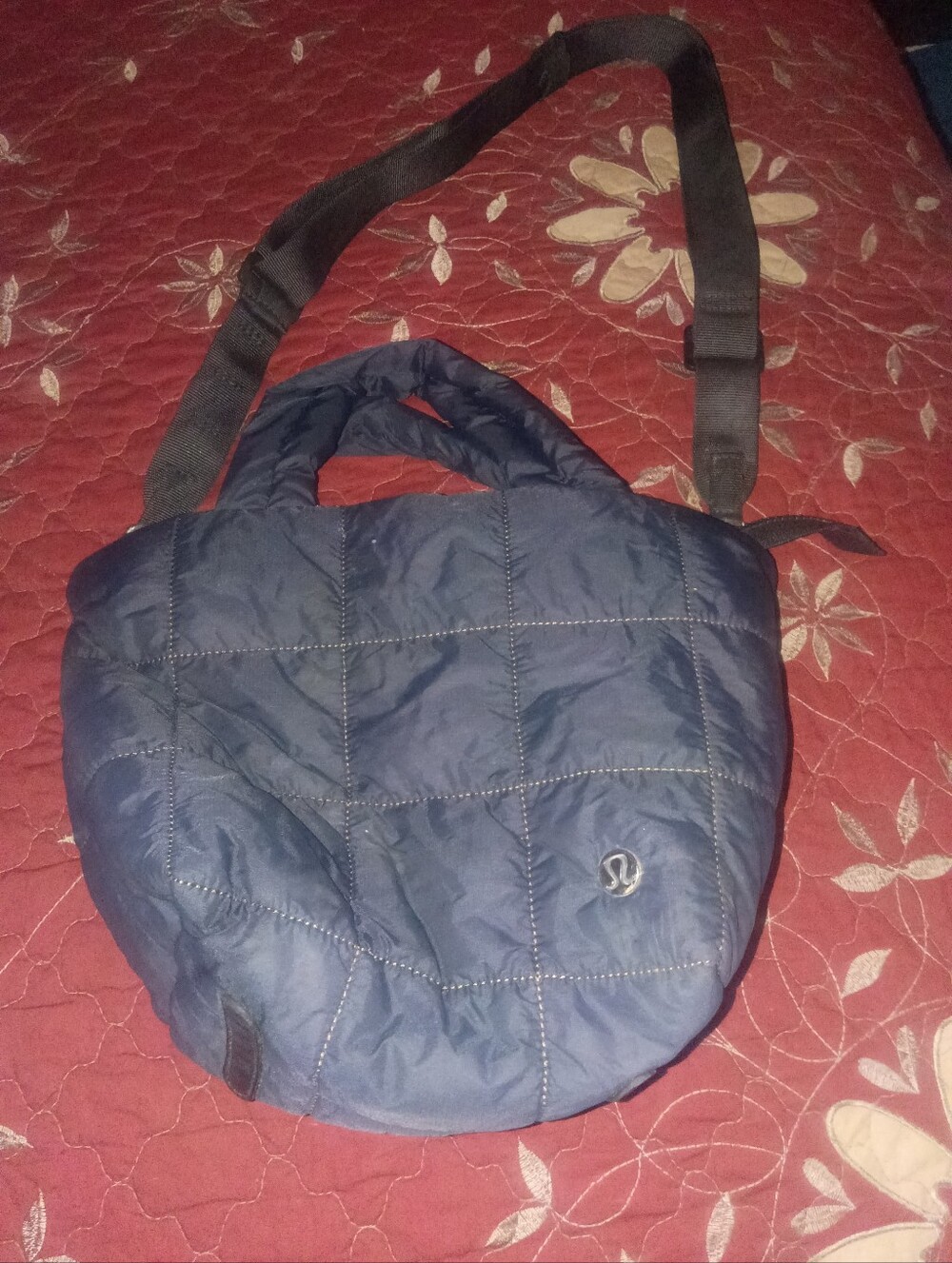 lululemon athletica Quilted Navy Crossbody Tote